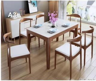 T08高级长方桌，胡桃色  1.35米带炉一桌四椅650元，现货11套。 - 吐鲁番28生活网 tlf.28life.com